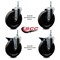 Service Caster 6 Inch Phenolic 38 Inch Threaded Stem Caster Set 2 Brakes SCC SCC-TS20S615-PHS-381615-2-PLB-2 - alternate 3